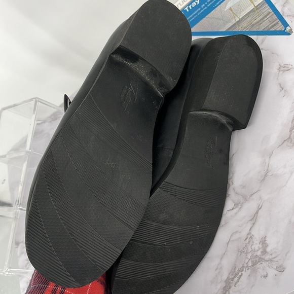 TROTTERS Jaiden Black Leather Loafers Square Toe Cushioned Classic 8.5 Narrow - Picture 6 of 7